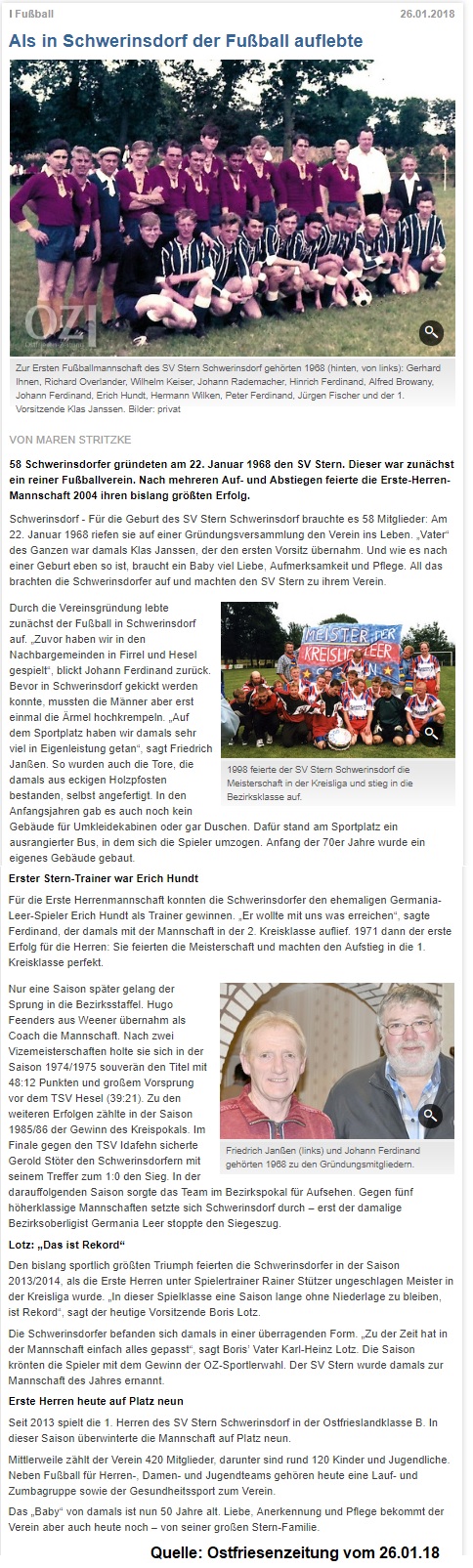 Zeitung Ostfriesenzeitung 260118