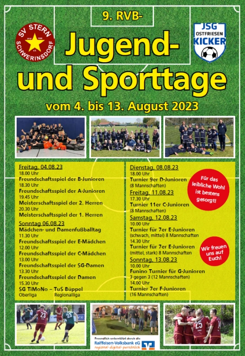 Plakat Jugend Sporttage 2023